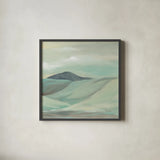 Mint Hills Crop by Silvia Vassileva. Shown in a sleek black glass frame for a contemporary gallery look. Available as an archival giclee rolled canvas, fine art paper, or poster print. SKU 71969a.