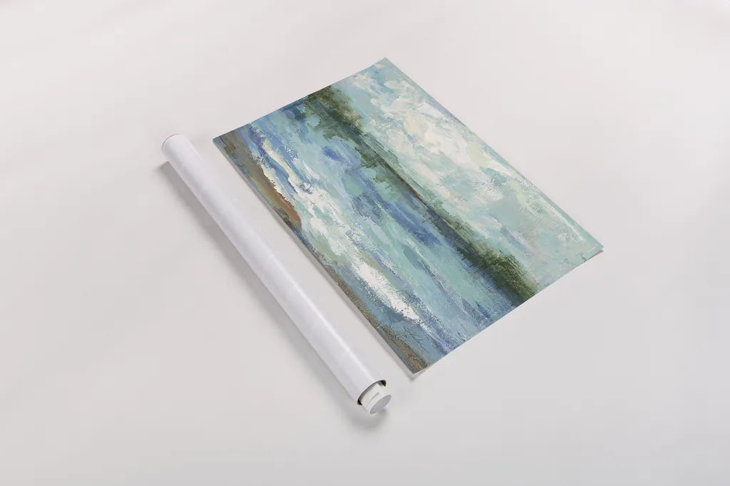 Mirrored Sky Crop by Silvia Vassileva. shown as a rolled paper print. Available as archival giclee rolled canvas, fine art paper, or poster print. SKU 21616i.