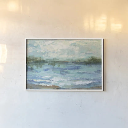 Mirrored Sky Crop by Silvia Vassileva. shown as a paper print in a white frame. Available as a archival giclee rolled canvas, fine art paper, or poster print. SKU 21616i.