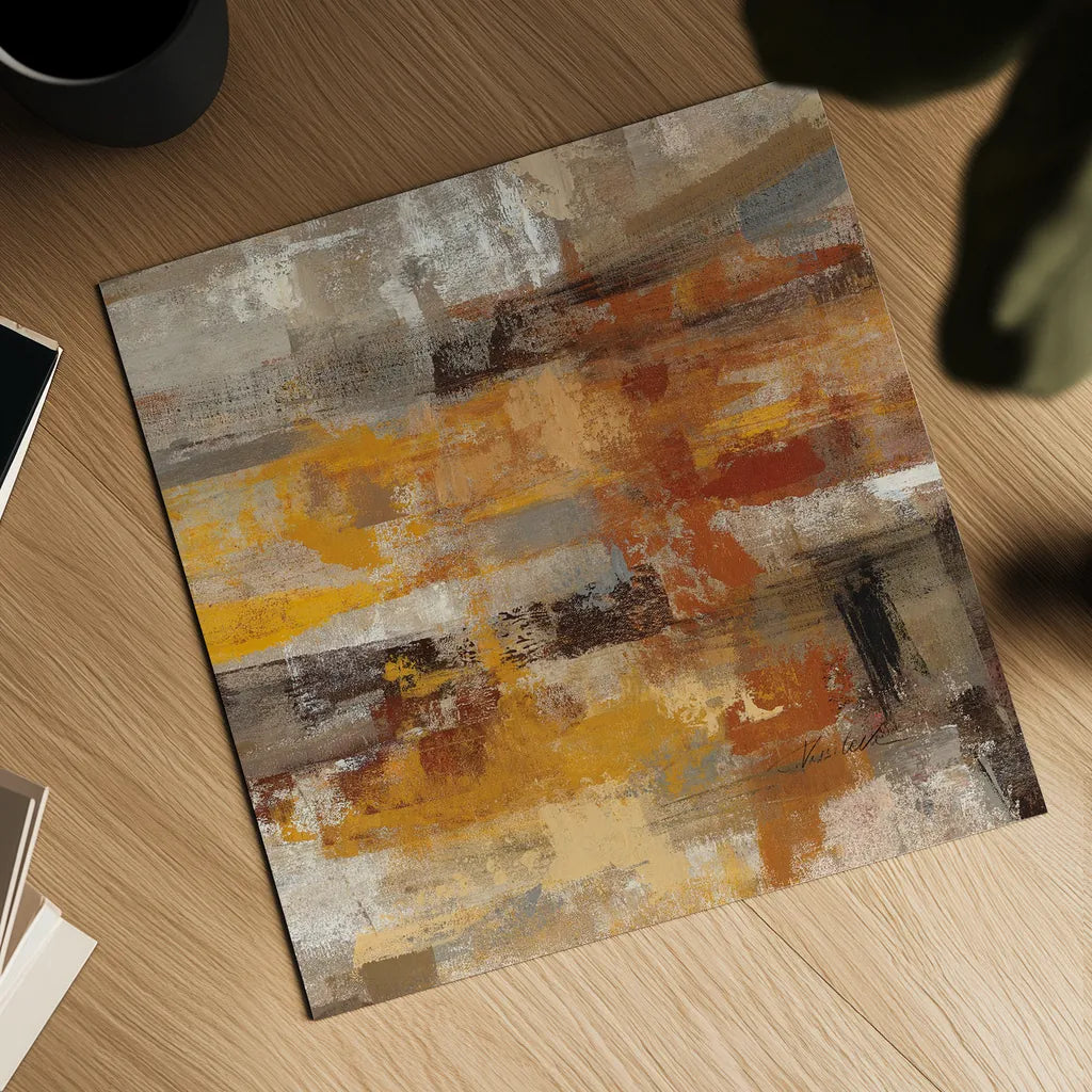 Mojave Road Crop by Silvia Vassileva. Shown as a detailed flat fine art print, highlighting archival giclee quality. Available as an archival giclee rolled canvas, fine art paper, or poster print. SKU 15704a.