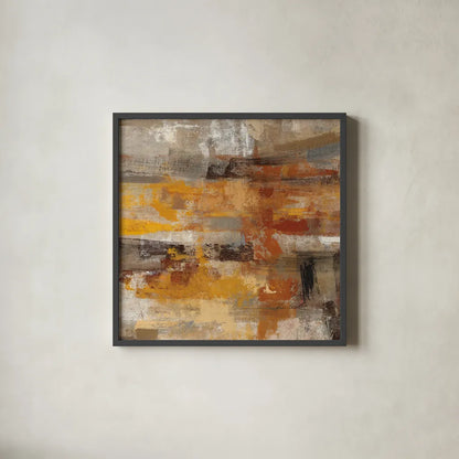 Mojave Road Crop by Silvia Vassileva. Shown in a sleek black glass frame for a contemporary gallery look. Available as an archival giclee rolled canvas, fine art paper, or poster print. SKU 15704a.