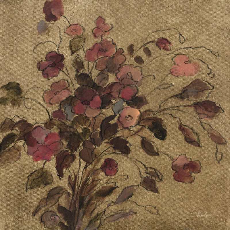 Moody Floral by Silvia Vassileva. SKU 103204a. Archival Giclee Fine art print for wall decor.