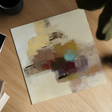 Morello Cherry Abstract II by Silvia Vassileva. Shown as a detailed flat fine art print, highlighting archival giclee quality. Available as an archival giclee rolled canvas, fine art paper, or poster print. SKU 63910a.