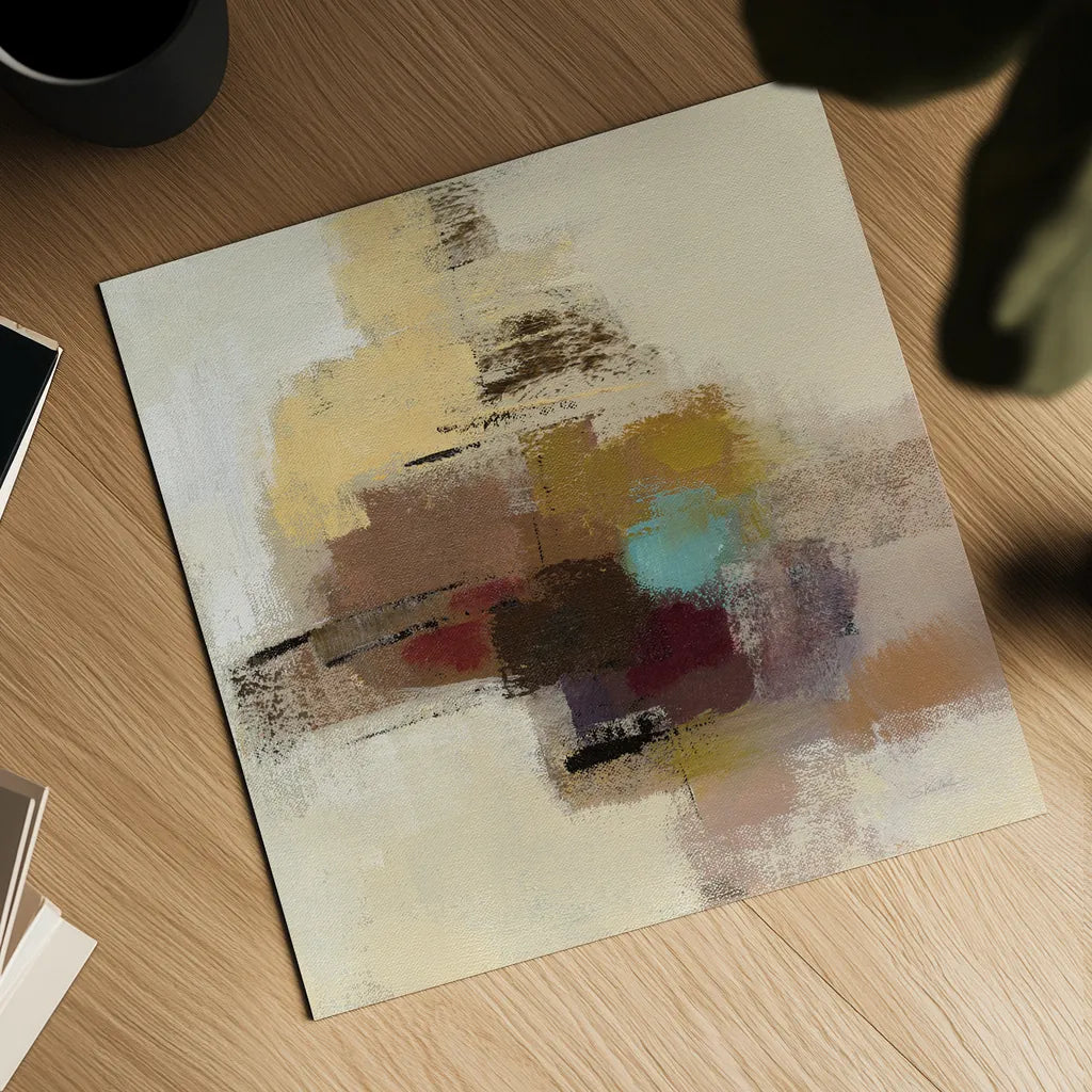 Morello Cherry Abstract II by Silvia Vassileva. Shown as a detailed flat fine art print, highlighting archival giclee quality. Available as an archival giclee rolled canvas, fine art paper, or poster print. SKU 63910a.