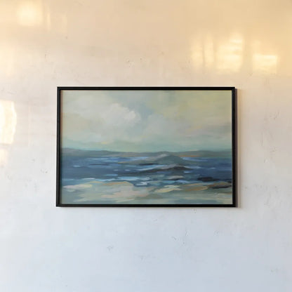 Morning Marine Layer by Silvia Vassileva. shown as a paper print in a black flame. Available as a archival giclee rolled canvas, fine art paper, or poster print. SKU 79887i.