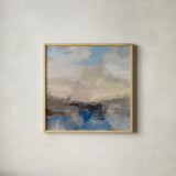 Morning Marine Layer I by Silvia Vassileva. Shown in a natural wood glass frame for a timeless modern aesthetic. Available as an archival giclee rolled canvas, fine art paper, or poster print. SKU 87414a.