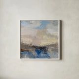 Morning Marine Layer I by Silvia Vassileva. Shown in a crisp white glass frame for a clean and minimalist style. Available as an archival giclee rolled canvas, fine art paper, or poster print. SKU 87414a.