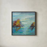 Morning Mist I by Silvia Vassileva. Shown in a sleek black glass frame for a contemporary gallery look. Available as an archival giclee rolled canvas, fine art paper, or poster print. SKU 25234a.