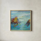 Morning Mist I by Silvia Vassileva. Shown in a natural wood glass frame for a timeless modern aesthetic. Available as an archival giclee rolled canvas, fine art paper, or poster print. SKU 25234a.
