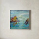 Morning Mist I by Silvia Vassileva. Shown in a crisp white glass frame for a clean and minimalist style. Available as an archival giclee rolled canvas, fine art paper, or poster print. SKU 25234a.