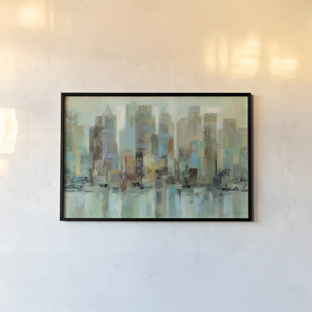 Morning Reflections by Silvia Vassileva. shown as a paper print in a black flame. Available as a archival giclee rolled canvas, fine art paper, or poster print. SKU 23837i.