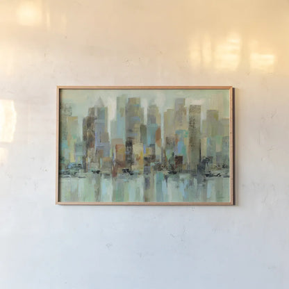 Morning Reflections by Silvia Vassileva. shown as a paper print in a natural frame. Available as a archival giclee rolled canvas, fine art paper, or poster print. SKU 23837i.