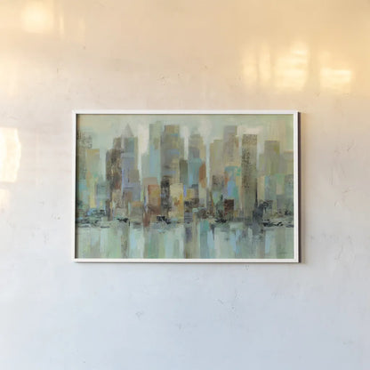 Morning Reflections by Silvia Vassileva. shown as a paper print in a white frame. Available as a archival giclee rolled canvas, fine art paper, or poster print. SKU 23837i.