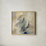 Morning Sail by Silvia Vassileva. Shown in a natural wood glass frame for a timeless modern aesthetic. Available as an archival giclee rolled canvas, fine art paper, or poster print. SKU 71193a.