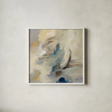Morning Sail by Silvia Vassileva. Shown in a crisp white glass frame for a clean and minimalist style. Available as an archival giclee rolled canvas, fine art paper, or poster print. SKU 71193a.