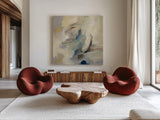 Morning Sail by Silvia Vassileva. Shown as extra-large giant wall art in a modern living room. Available as an archival giclee rolled canvas, fine art paper, or poster print. SKU 71193a.