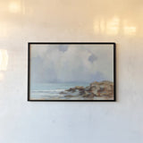 Morning at Stone Beach by Silvia Vassileva. shown as a paper print in a black flame. Available as a archival giclee rolled canvas, fine art paper, or poster print. SKU 90322i.