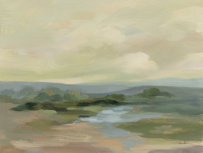 Muted Green Landscape by Silvia Vassileva