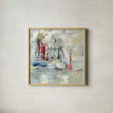 Nautical Mood by Silvia Vassileva. Shown in a natural wood glass frame for a timeless modern aesthetic. Available as an archival giclee rolled canvas, fine art paper, or poster print. SKU 21618a.