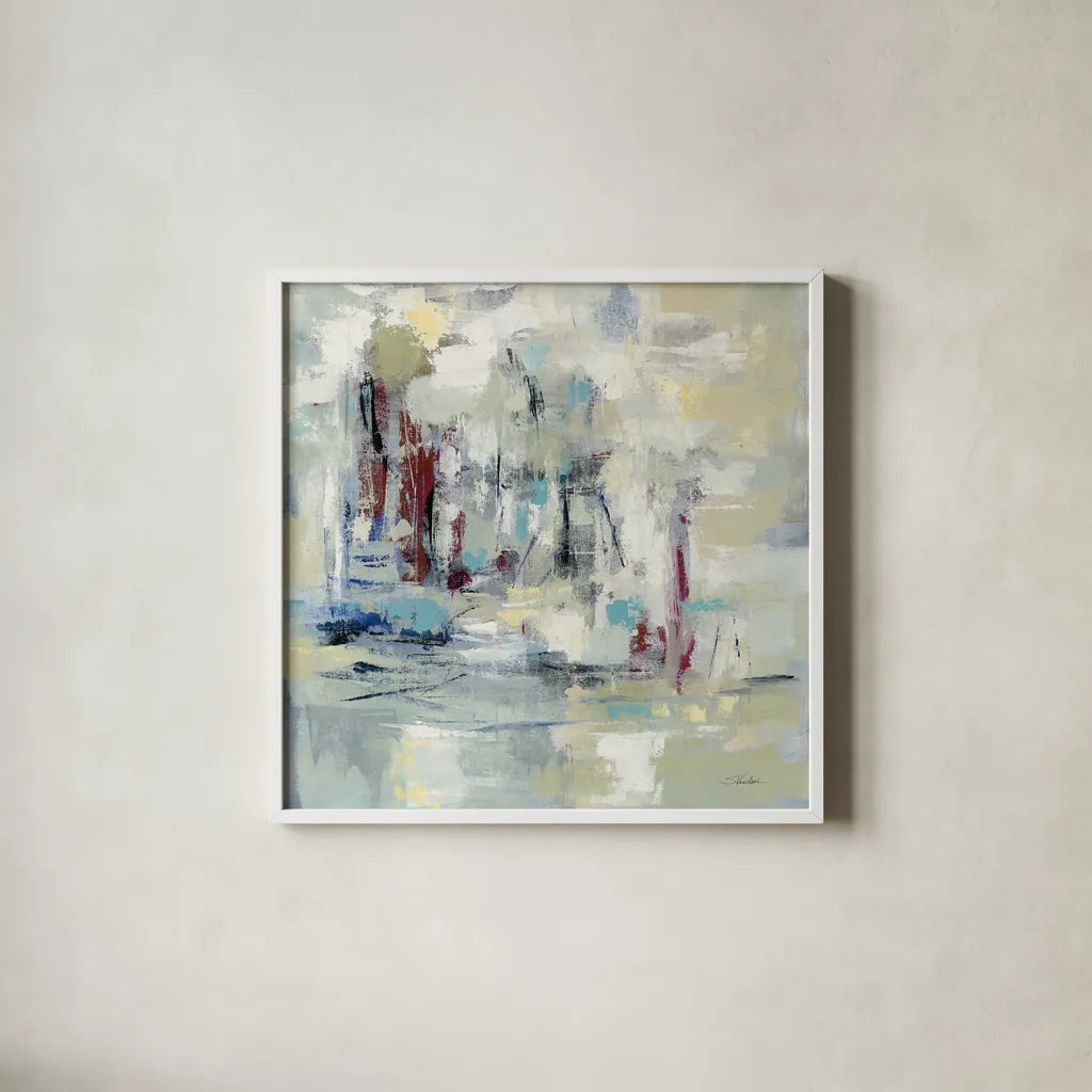 Nautical Mood Spice by Silvia Vassileva. Shown in a crisp white glass frame for a clean and minimalist style. Available as an archival giclee rolled canvas, fine art paper, or poster print. SKU 40430a.
