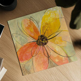 Neon Floral II by Silvia Vassileva. Shown as a detailed flat fine art print, highlighting archival giclee quality. Available as an archival giclee rolled canvas, fine art paper, or poster print. SKU 28855a.