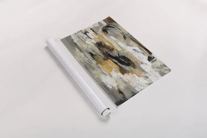 Neutral Abstract by Silvia Vassileva. shown as a rolled paper print. Available as archival giclee rolled canvas, fine art paper, or poster print. SKU 28103i.
