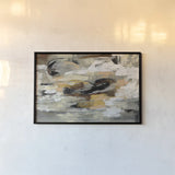 Neutral Abstract by Silvia Vassileva. shown as a paper print in a black flame. Available as a archival giclee rolled canvas, fine art paper, or poster print. SKU 28103i.