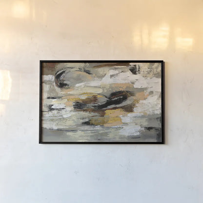 Neutral Abstract by Silvia Vassileva. shown as a paper print in a black flame. Available as a archival giclee rolled canvas, fine art paper, or poster print. SKU 28103i.
