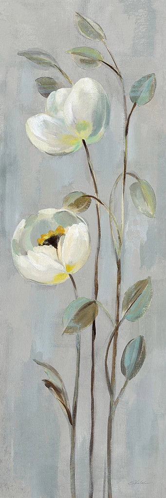 Neutral Anemone Branches II on Gray by Silvia Vassileva