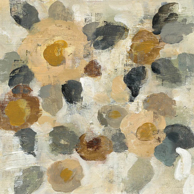 Neutral Floral Beige II by Silvia Vassileva. SKU 28027a. Archival Giclee Fine art print for wall decor.