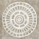 Neutral Textured Medallion Light by Silvia Vassileva. SKU 57367a. Archival Giclee Fine art print for wall decor.