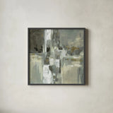 Neutral Water by Silvia Vassileva. Shown in a sleek black glass frame for a contemporary gallery look. Available as an archival giclee rolled canvas, fine art paper, or poster print. SKU 65026a.