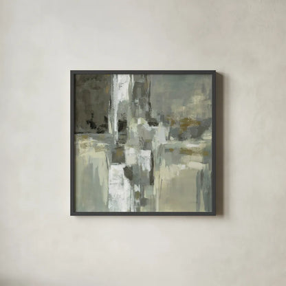 Neutral Water by Silvia Vassileva. Shown in a sleek black glass frame for a contemporary gallery look. Available as an archival giclee rolled canvas, fine art paper, or poster print. SKU 65026a.