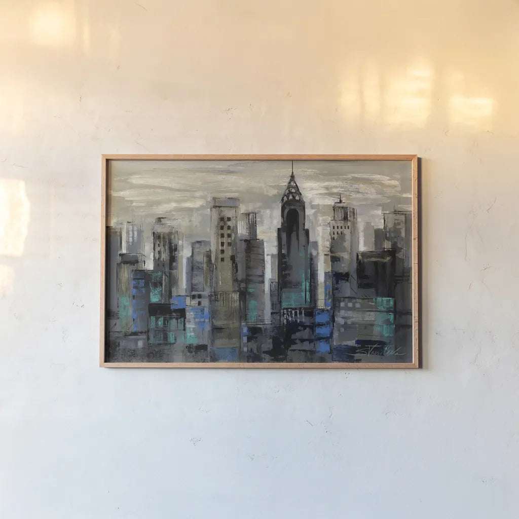 New York Moment by Silvia Vassileva. shown as a paper print in a natural frame. Available as a archival giclee rolled canvas, fine art paper, or poster print. SKU 6231i.