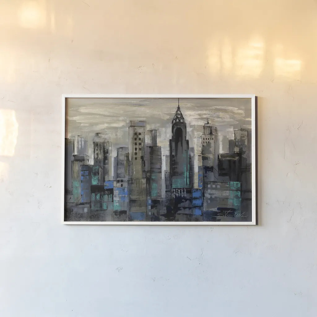 New York Moment by Silvia Vassileva. shown as a paper print in a white frame. Available as a archival giclee rolled canvas, fine art paper, or poster print. SKU 6231i.