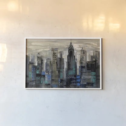 New York Moment by Silvia Vassileva. shown as a paper print in a white frame. Available as a archival giclee rolled canvas, fine art paper, or poster print. SKU 6231i.