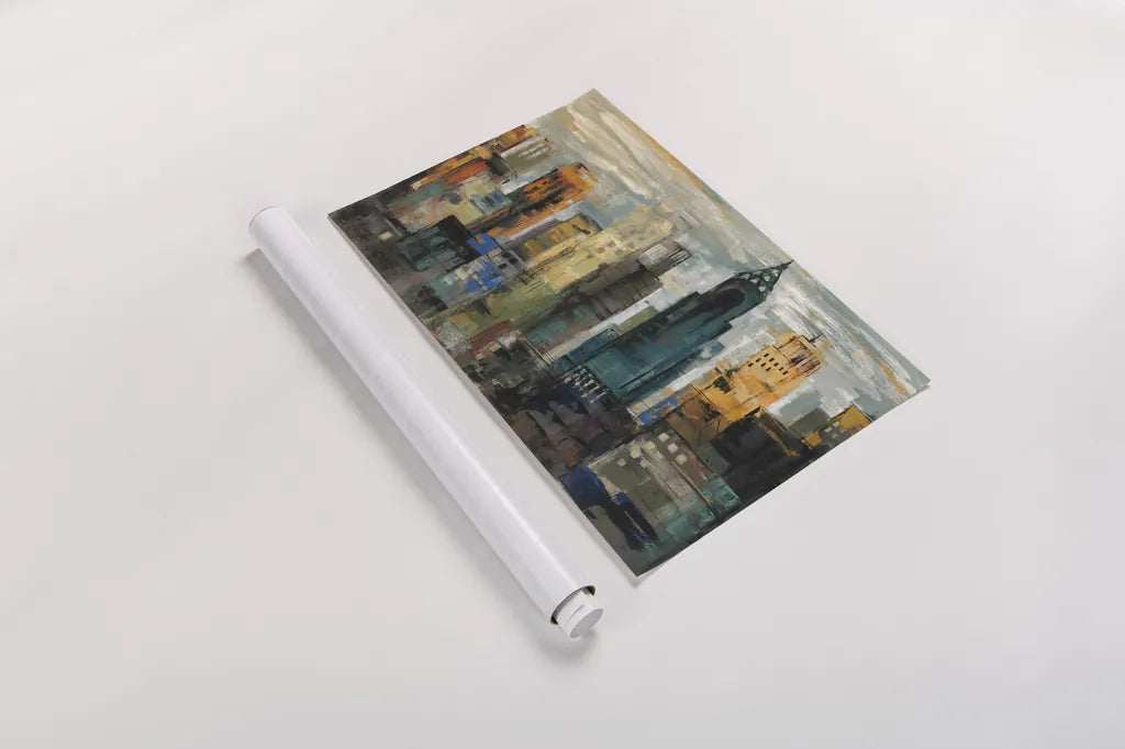 New York Moment v2 by Silvia Vassileva. shown as a rolled paper print. Available as archival giclee rolled canvas, fine art paper, or poster print. SKU 99883i.