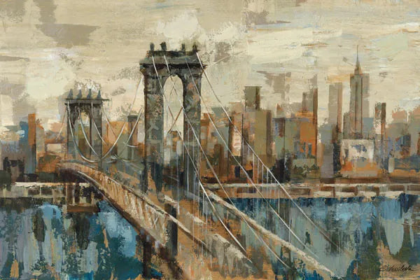 New York View by Silvia Vassileva. SKU 3977i. Archival Giclee Fine art print for wall decor.