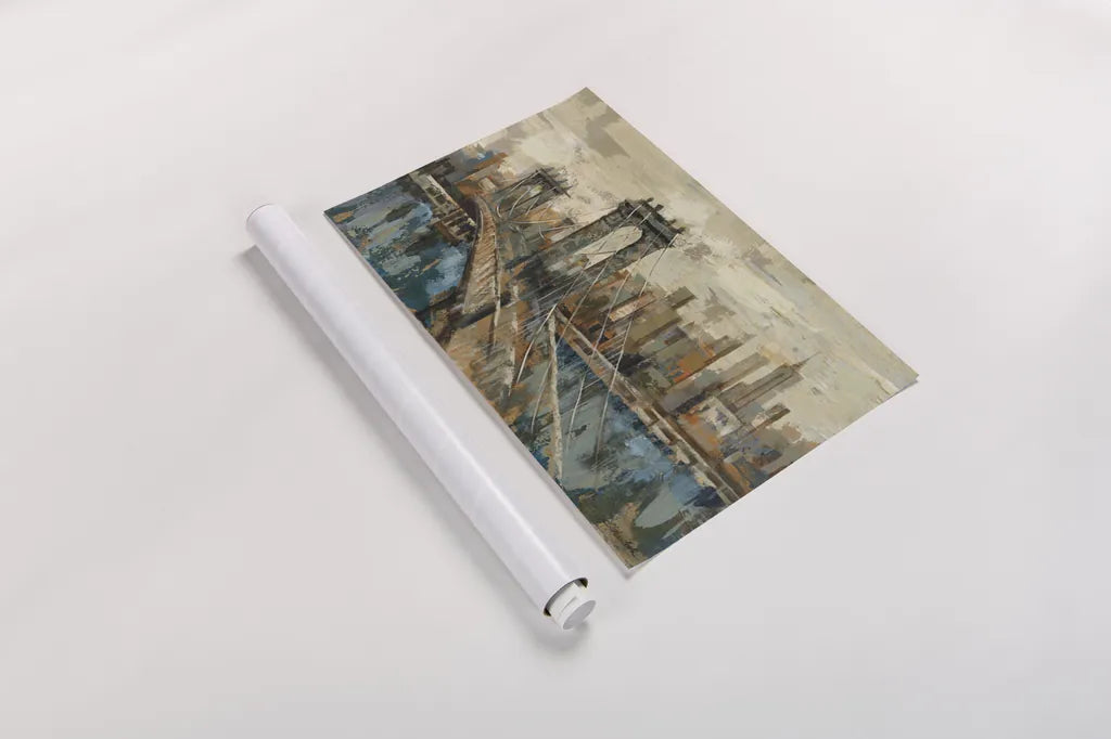 New York View by Silvia Vassileva. shown as a rolled paper print. Available as archival giclee rolled canvas, fine art paper, or poster print. SKU 3977i.