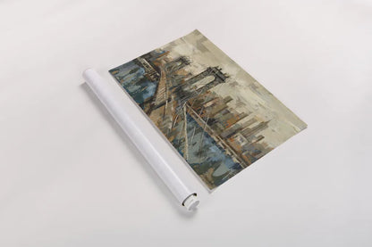 New York View by Silvia Vassileva. shown as a rolled paper print. Available as archival giclee rolled canvas, fine art paper, or poster print. SKU 3977i.