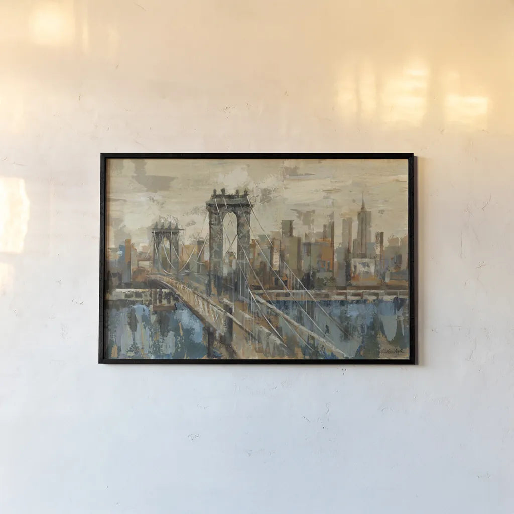 New York View by Silvia Vassileva. shown as a paper print in a black flame. Available as a archival giclee rolled canvas, fine art paper, or poster print. SKU 3977i.