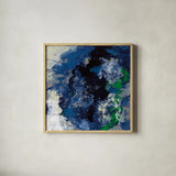 Northern Coast II by Silvia Vassileva. Shown in a natural wood glass frame for a timeless modern aesthetic. Available as an archival giclee rolled canvas, fine art paper, or poster print. SKU 61061a.