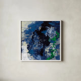 Northern Coast II by Silvia Vassileva. Shown in a crisp white glass frame for a clean and minimalist style. Available as an archival giclee rolled canvas, fine art paper, or poster print. SKU 61061a.