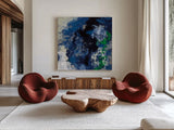 Northern Coast II by Silvia Vassileva. Shown as extra-large giant wall art in a modern living room. Available as an archival giclee rolled canvas, fine art paper, or poster print. SKU 61061a.