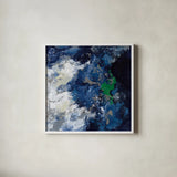 Northern Coast III by Silvia Vassileva. Shown in a crisp white glass frame for a clean and minimalist style. Available as an archival giclee rolled canvas, fine art paper, or poster print. SKU 61062a.