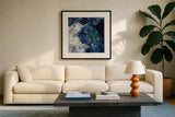 Northern Coast III by Silvia Vassileva. Displayed in a glass frame with matte in a clean modern living room. Available as an archival giclee rolled canvas, fine art paper, or poster print. SKU 61062a.
