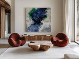 Northern Coast IV by Silvia Vassileva. Shown as extra-large giant wall art in a modern living room. Available as an archival giclee rolled canvas, fine art paper, or poster print. SKU 61063a.