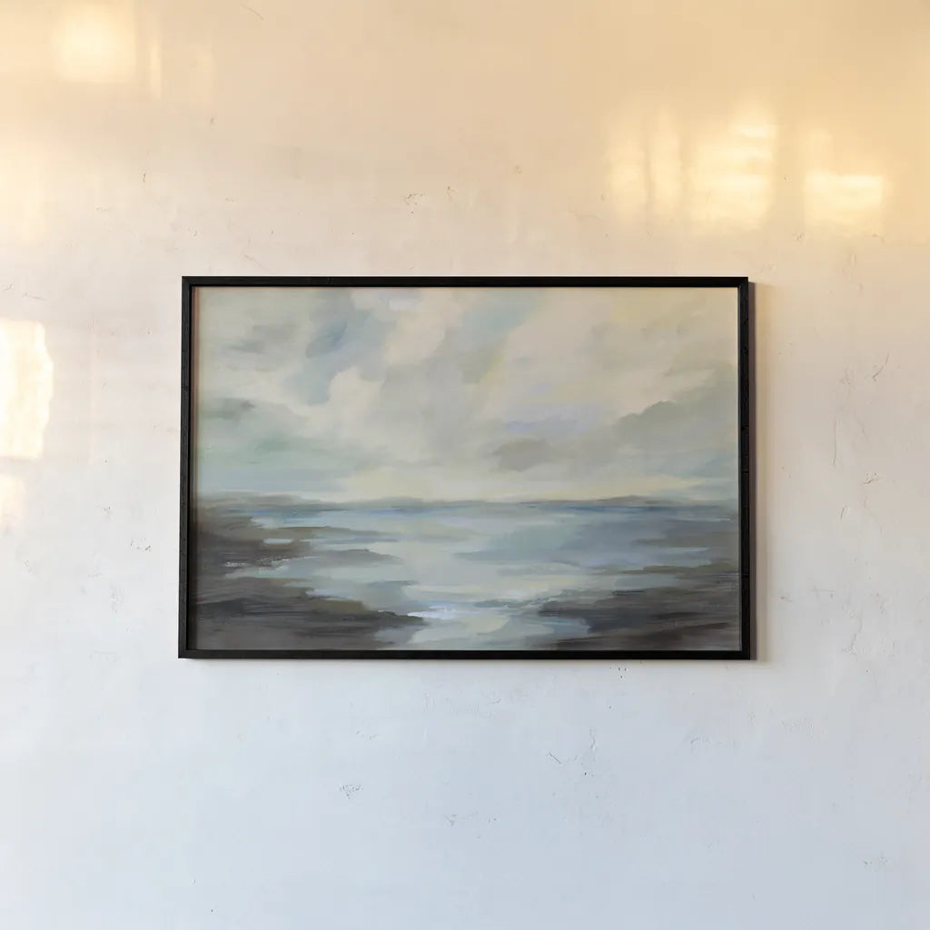 Northern Lagoon by Silvia Vassileva. shown as a paper print in a black flame. Available as a archival giclee rolled canvas, fine art paper, or poster print. SKU 61070i.