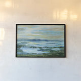 Northern Lake Green by Silvia Vassileva. shown as a paper print in a black flame. Available as a archival giclee rolled canvas, fine art paper, or poster print. SKU 28967i.