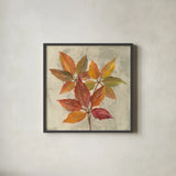 November Leaves I by Silvia Vassileva. Shown in a sleek black glass frame for a contemporary gallery look. Available as an archival giclee rolled canvas, fine art paper, or poster print. SKU 48843a.